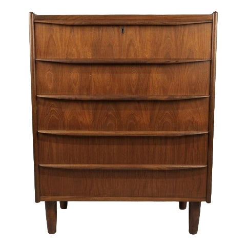 Mid-Century Modern Danish Teak Chest of Drawers, 1960s For Sale