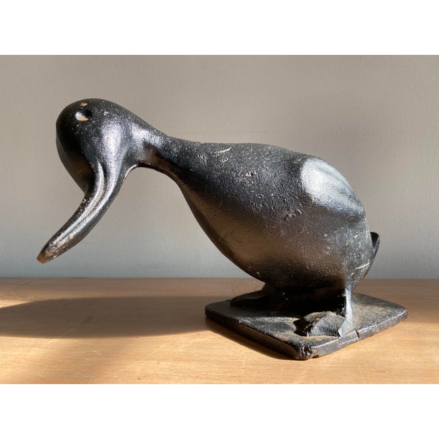 MidCentury Virginia Metalcrafters Cast Iron Duck Statue Chairish