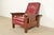 Stickley Mission Oak Arts & Crafts Bow Arm Reclining Lounge Chair, Newly Refinished For Sale - Image 15 of 15
