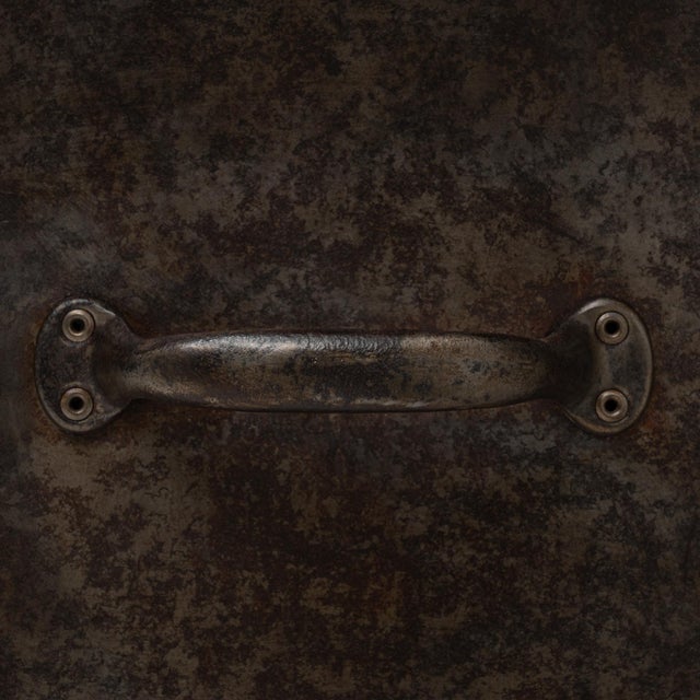 20th Century French Industrial Cast Iron Work Table with Wooden Top For Sale - Image 4 of 12