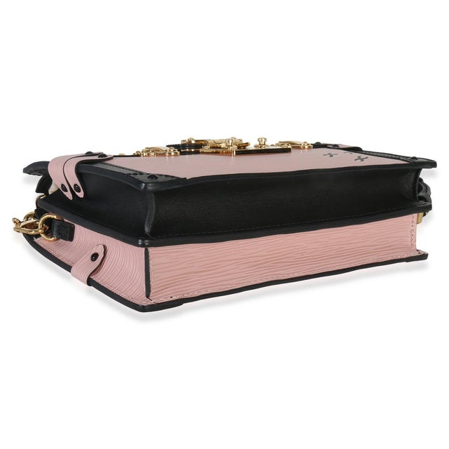 Rose Ballerine Epi Trunk Clutch Handbag For Sale In New York - Image 6 of 9