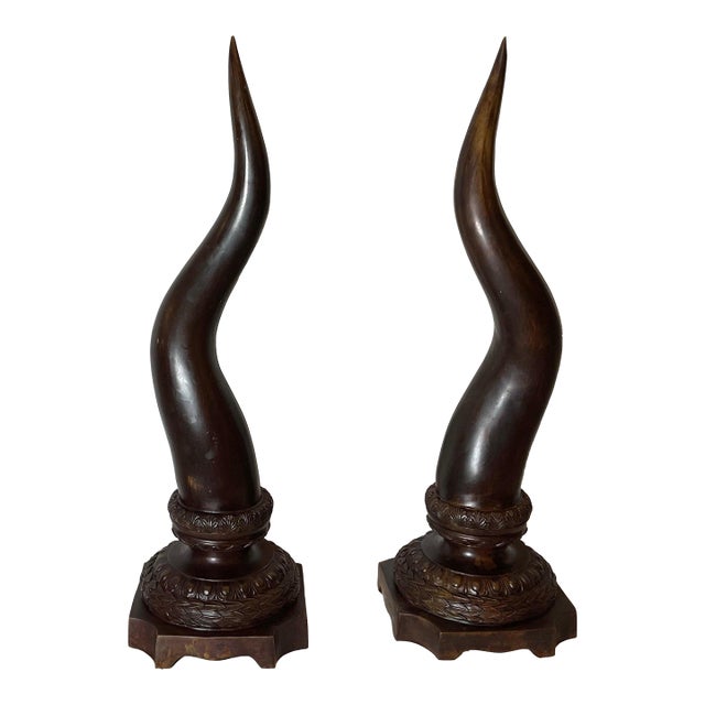 Maitland Smith Bronze Horn Form Sculptures For Sale