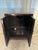 Vintage Mid-Century Chinese Black and Gold Lacquer Cabinet With Mother of Pearl Inlays For Sale - Image 15 of 18
