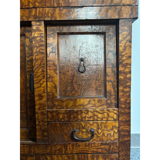 1920s 10-Compartment Burl Wood Chadansu Tea Chest For Sale In Los Angeles - Image 6 of 6