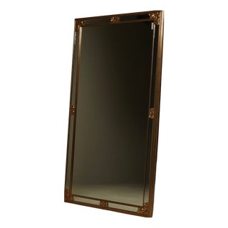 Large Revival Mirror in Gilded Resin from Deknudt, 1980s For Sale