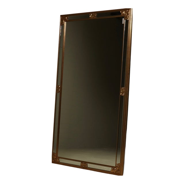 Large Revival Mirror in Gilded Resin from Deknudt, 1980s For Sale