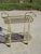 Rolling Serving Cart in Gilded Metal and Glass, 1980s For Sale - Image 15 of 18