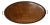 Large English Georgian Style Burled Walnut and Brass Oval Gallery Serving Tray For Sale