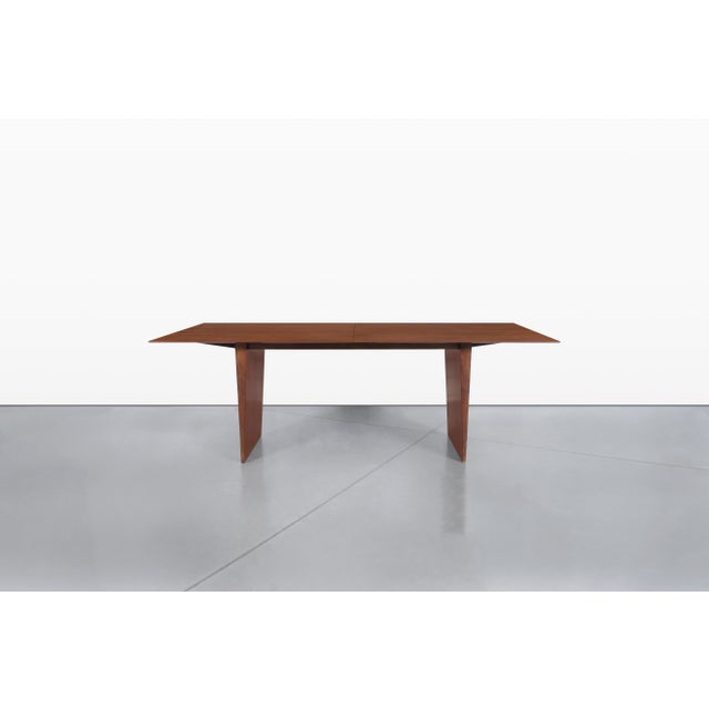 Mid-Century Walnut Extendable Dining Table by Edward J. Wormley for Dunbar For Sale - Image 10 of 17