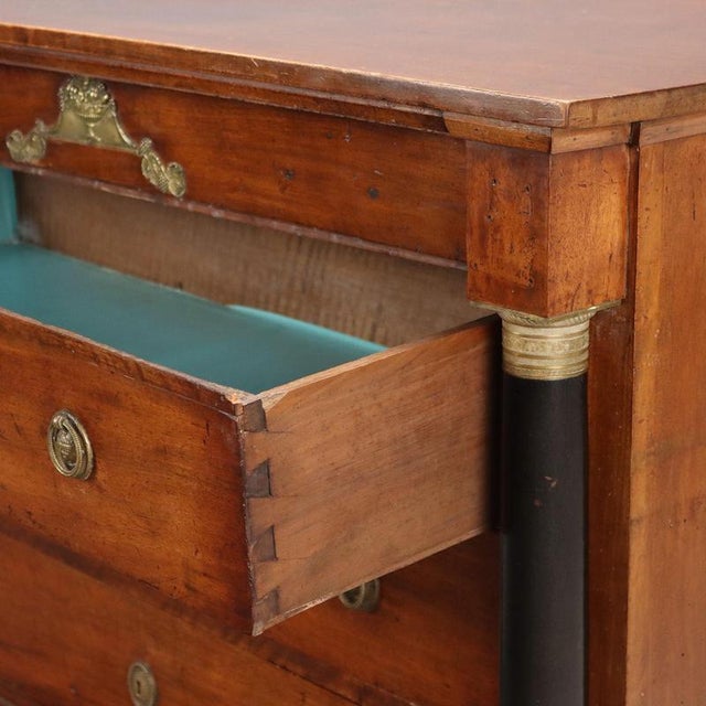 Empire Chest of Drawers in Walnut For Sale - Image 3 of 14