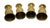 Metal Vintage Mid Century Modern Solid Brass Goblets – Set of 4 For Sale - Image 7 of 12