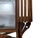 Antique Eastlake Walnut Shaving Mirror With Walnut Slat Wood Design For Sale - Image 4 of 10