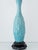 Casa Pupo/Manises Hollywood Regency turquoise glazed artichoke table lamp with new custom Liberty London botanical...
