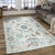Ivory 8x10 Ivory Hand-Knotted Wool Floral Lattice Elegance Traditional Carpet Rug For Sale - Image 8 of 8