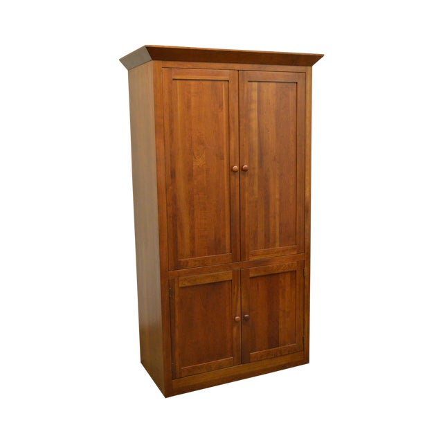 Ethan Allen American Impressions Solid Cherry TV Armoire Media Chairish
