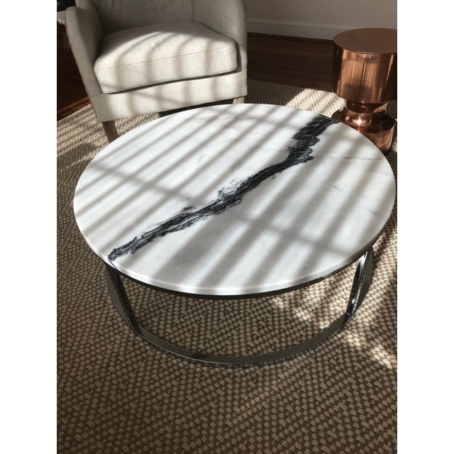 Cb2 Smart Round Marble Top Coffee Table