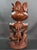 Large Vintage Hand Carved Solid Wood Dragon and Lotus Sculpture For Sale - Image 4 of 11