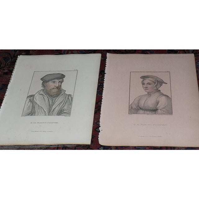 This set of twelve (12) hand colored stipple engravings were pulled from "Portraits of Illustrious Personages of Court of...