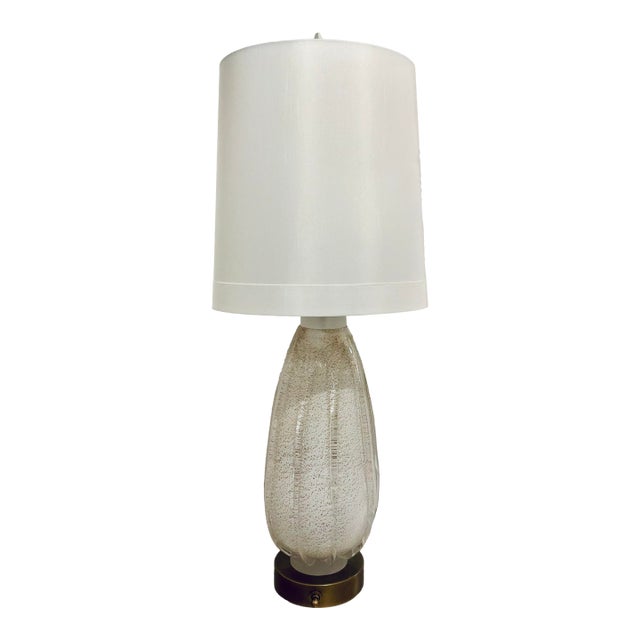 Revelation Murano Style Venezia Forte Glass Table Lamp For Sale