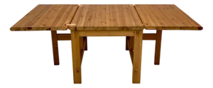 Vintage Fureka Pine Drop-Leaf Dining Table attributed to Edvin Helseth for Stange Bruk, 1960s
