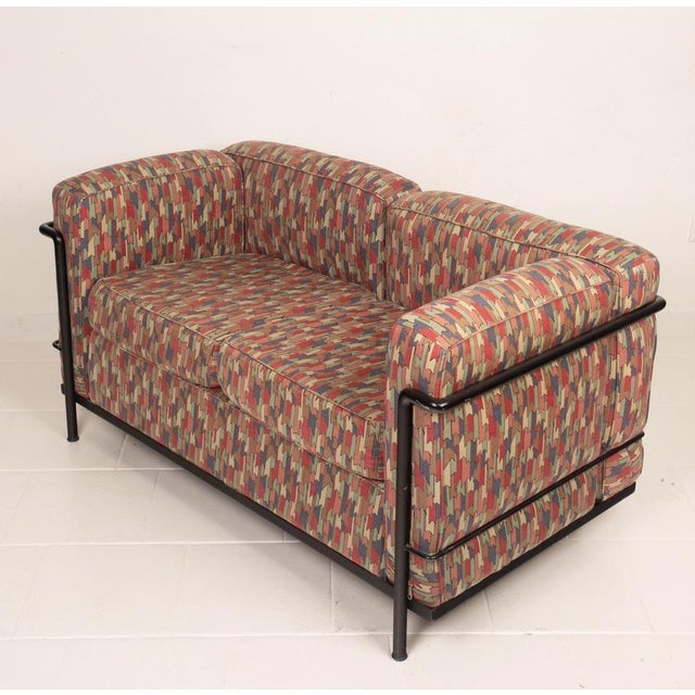 LC2 Sofa by Le Corbusier, Pierre Jeanneret and Charlotte Perriand for Cassina, 1980s For Sale - Image 16 of 18
