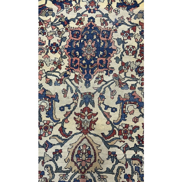 Antique Persian Farahan Sarouk Rug 11’0" X 13’0" For Sale - Image 12 of 12