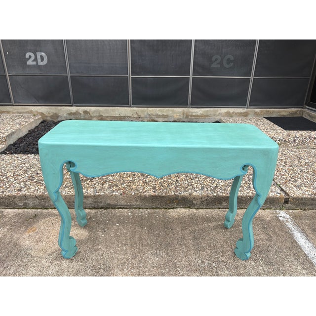 1980s Pair of Post-Modern Console Tables For Sale - Image 4 of 13