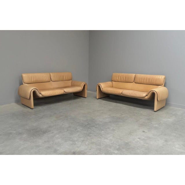DS2011 Leather Sofas from de Sede, 1980s, Set of 2 For Sale - Image 10 of 10