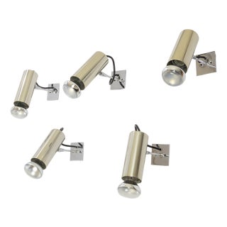 Vintage Model 36 Wall Lamps by Gino Sarfatti for Arteluce, 1950s, Set of 5 For Sale