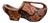 Early 20th Century French Black Forest Carved Walnut Wine Bottle Holder Clog For Sale
