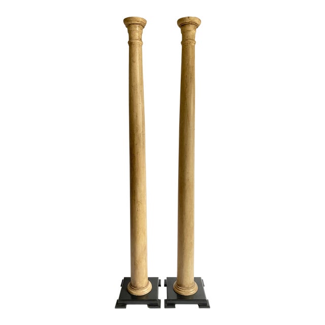 Pair of Tall Vintage Columns For Sale
