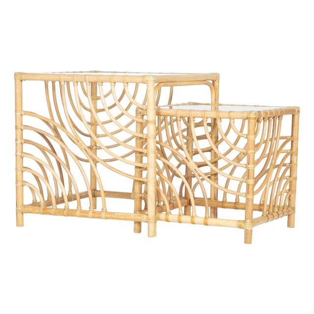 Swirl Nesting Tables - Natural For Sale
