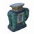 Ceramic Ceramic Handmade Chinese Green Blue Oriental Elephant Pedestal Figure For Sale - Image 7 of 8