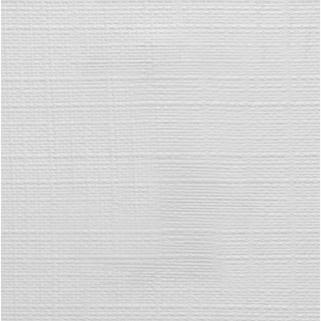 Not Yet Made - Made To Order Matthew Izzo Home Douglas Textured White Linen Two Drawer Side Table With One Open Shelf, Glass Top and Polished Brass Knobs For Sale - Image 5 of 6