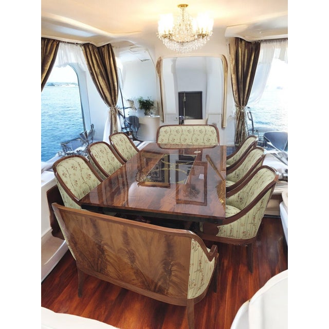 Art Deco 9 Piece English Art Deco Dining Set For Sale - Image 3 of 12