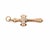 Antique Victorian 10k Gold Engraved Cross Pendant for a Necklace For Sale - Image 11 of 14