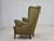 Danish Highback Armchair in Green Furniture Wool, 1960s For Sale - Image 10 of 18