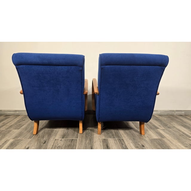 Lounge Chairs from Jindrich Halabala, 1940s, Set of 2 For Sale - Image 4 of 11