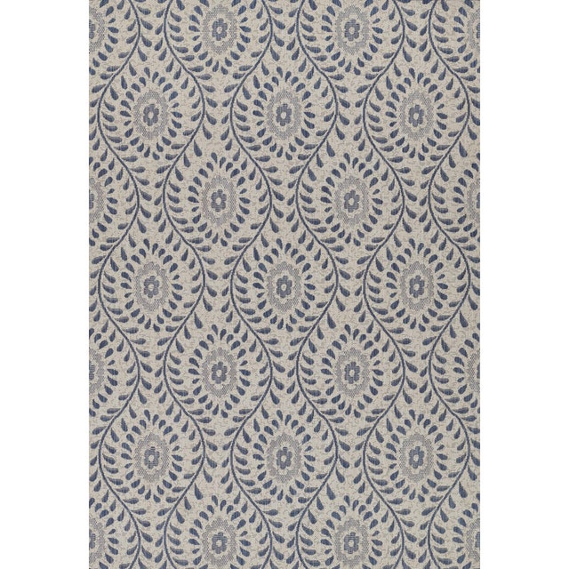 Momeni Contemporary Indoor/Outdoor Riviera Vine Rug in Blue, 3'3" x 5' For Sale