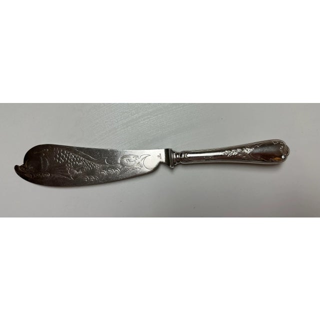 Art Nouveau 1920s Antique Christofle Marly Fish Set, France- 2 Pieces For Sale - Image 3 of 10