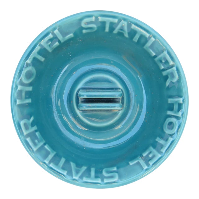 1940s Statler Hotel Matchbook Holder / Ashtray For Sale