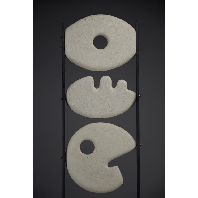 Totem 06 made of pietra di vicenza. Pietra di vicenza limestone is a distinguished natural stone revered for its medium-...