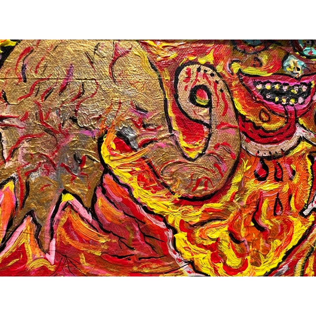Original Abstract Painting on Canvas by Serg Graff, "Apocalypse" Coa, Framed For Sale - Image 14 of 15