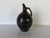 Contemporary Vintage Organic Primitive Style Handcrafted Black Pottery Vase With Incised Tribal Motifs For Sale - Image 3 of 12