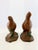 Ceramic Vintage Mid Century Hand-Painted Quail Figurines on Leafy Bases – A Pair For Sale - Image 7 of 10