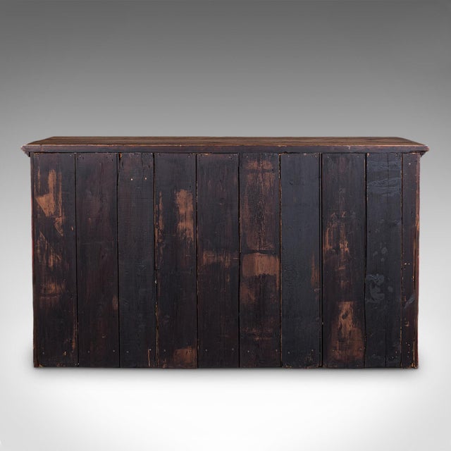 1960s Vintage Dresser Base, English, Painted Pine, Kitchen Sideboard, Distressed, 1960 For Sale - Image 5 of 12