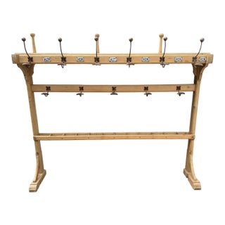 Antique Coat Rack From English Train Station For Sale