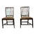 1990s Pair of Vintage Side Chairs With Leather Upholstery For Sale
