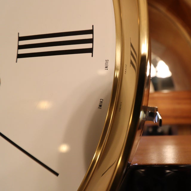 Brown Howard Miller “Eternity Ii” Curio Grandfather Clock, Model 610-683, Oak Case With Illuminated Mirrored Interior For Sale - Image 8 of 18