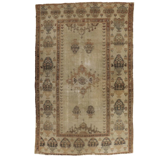 1920s Vintage Persian Rug 4'x 6'3" For Sale